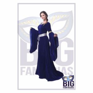 NEDIEVAL VESTIDO AZUL LONGO